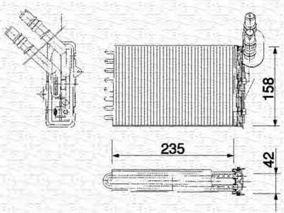 MAGNETI MARELLI 350218159000 -  Теплообменник, отопление салона